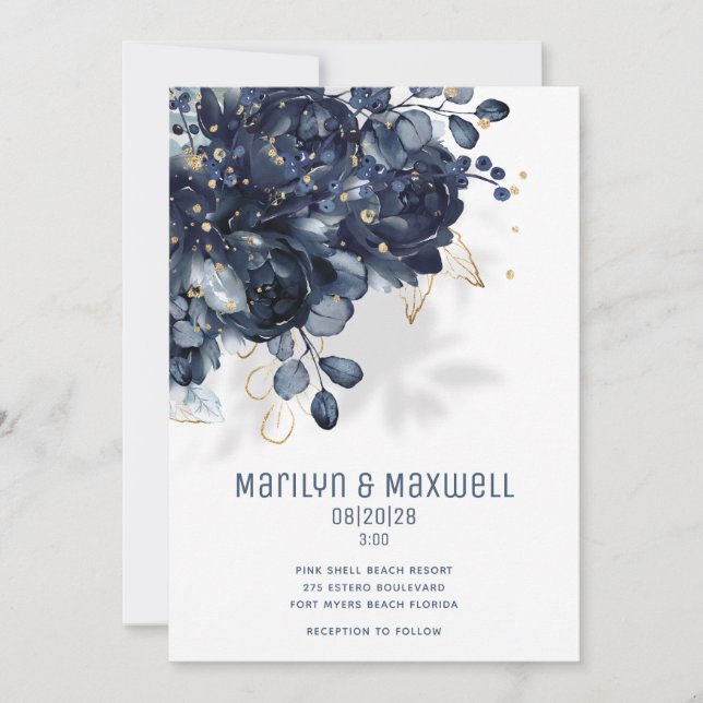 Anúncio Marinho Espumante, Casamento Branco e Dourado (Frente)