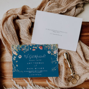 Anúncio Marinho Feliz Boho Wildflower Elopement