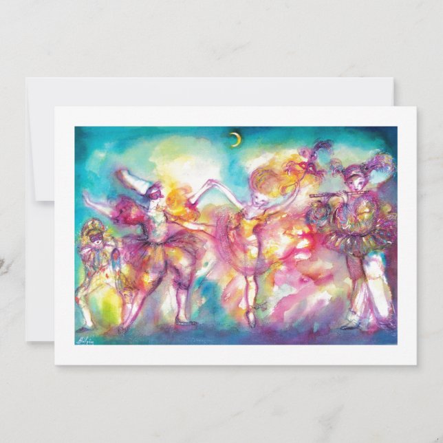 Anúncio MASCARADA BALL, metal dourado (Frente)