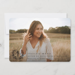 Anúncio Médico Negro de Graduação de Medicina Osteopática