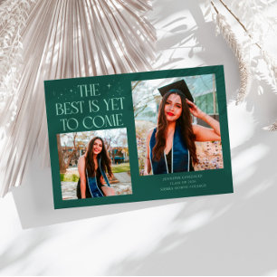 Anúncio Melhor Está Por Vir Foto de Graduada Verde