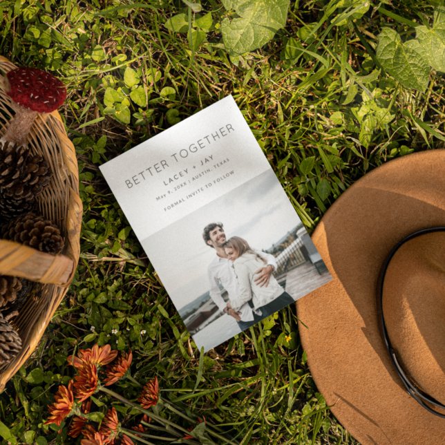 Anúncio Melhor Junto do Casamento de Fotos Moderno (Criador carregado)