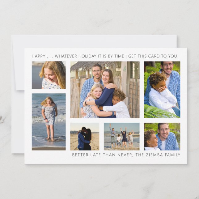 Anúncio Melhor Tarde Do Que Nunca Atrasou Anos novos De Na (Frente)