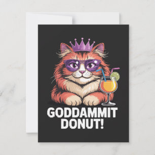 Anúncio Meme do Gato Princesa Donut Feminino