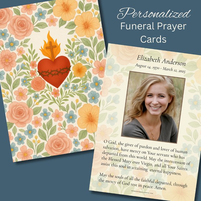 Anúncio Memorial de Oração Funerária Católica Sagrada (Criador carregado)