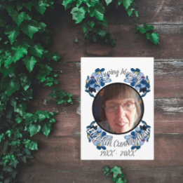 Anúncio Memorial Me Esqueça Não Foto Floral