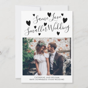 Anúncio Mesmo Amor Casamento Menor Reduzindo Corações Foto