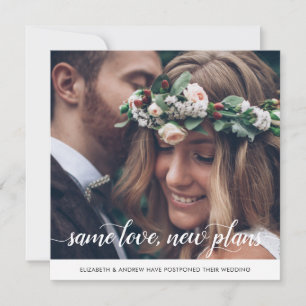 Anúncio Mesmo Amor Novos Planos Mudança de Data Foto Chic