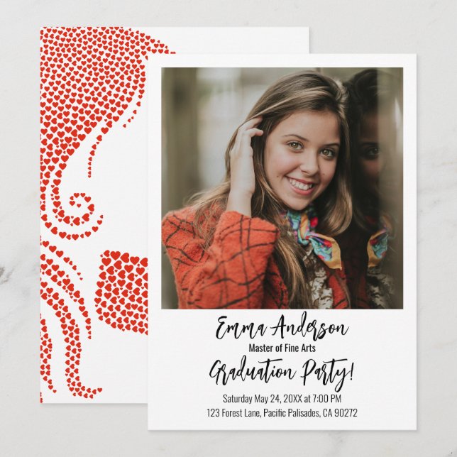 Anúncio Mestre de Festa de formatura de Belas Artes (Frente/Verso)