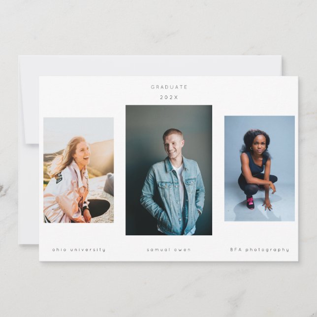 Anúncio Minimalismo Retrato Três Universidade de Fotografi (Frente)