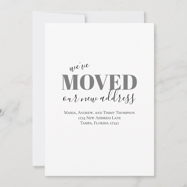 Anúncio Minimalista, movemos movimentos simples (Frente)