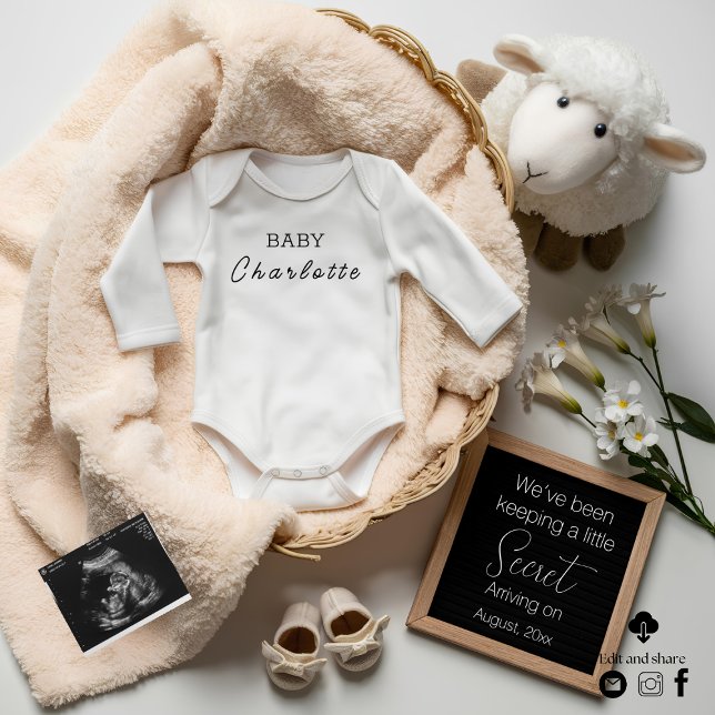 Anúncio Mínimo De Gravidez Neutra Do Gênero (Criador carregado)