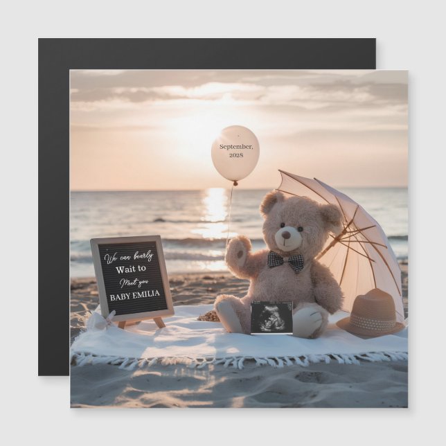 Anúncio Mínimo de Gravidez Presente Simples de Beb (Frente/Verso)