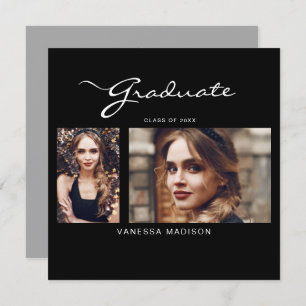 Anúncio Mínimo de Script Moderno Elegante 2 Graduação de