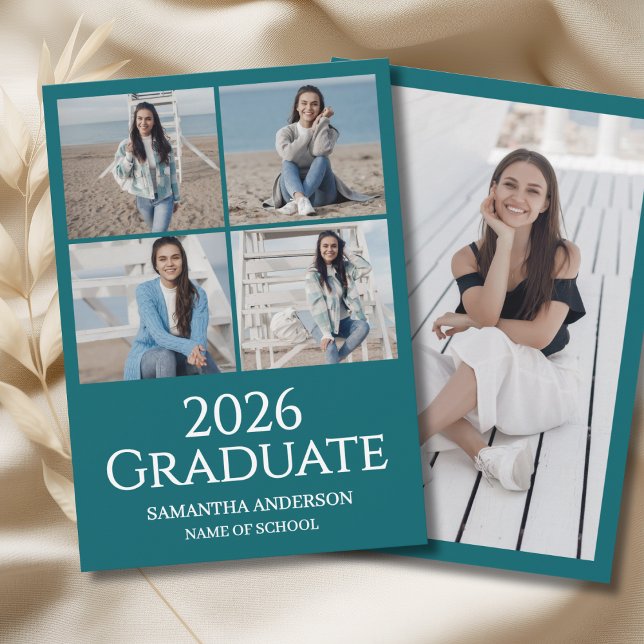 Anúncio Modern 2026 Graduation Photo  (Criador carregado)