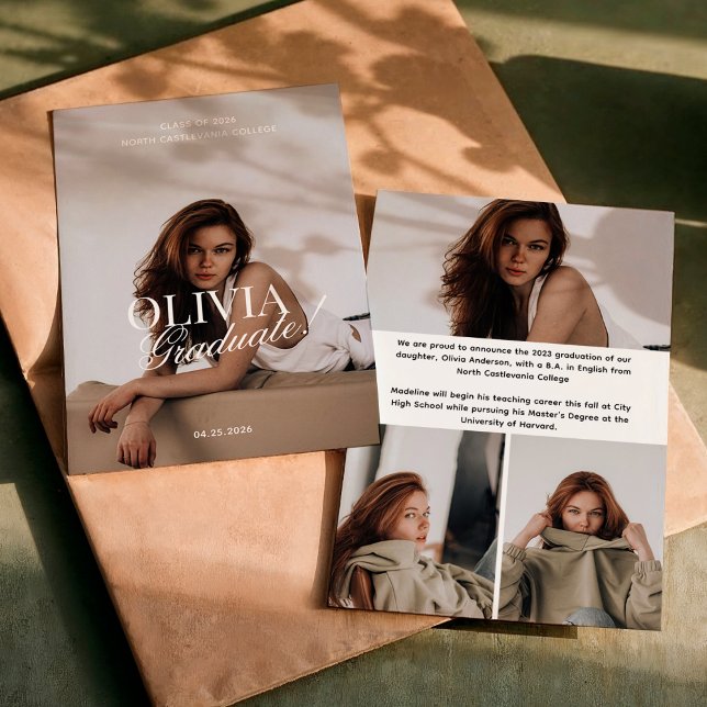 Anúncio Modern Elegant Photo Typography Script Grad (Criador carregado)