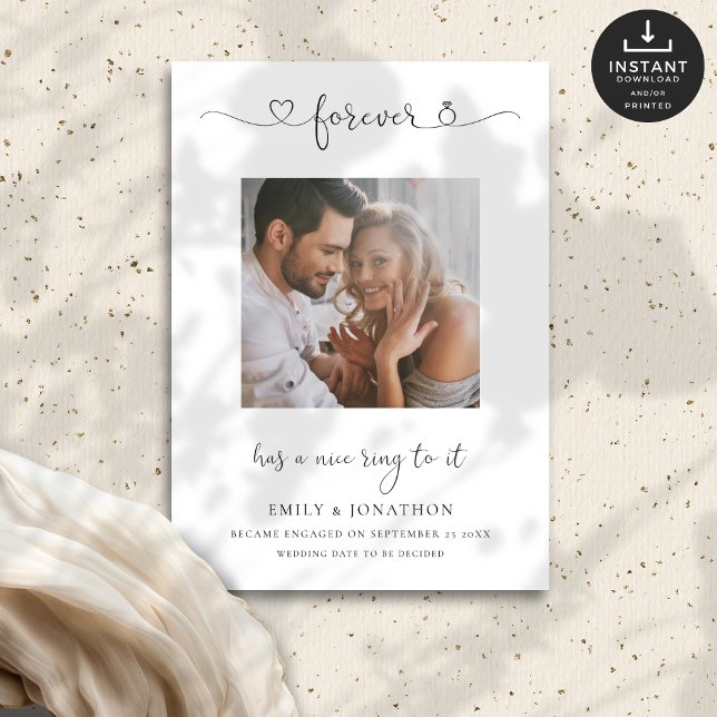 Anúncio Modern Forever Tem Noivado De Fotografia Para Ti (Criador carregado)