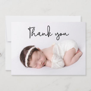 Anúncio Modern Obrigado A Escrever Foto De Nascimento Da M