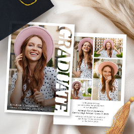 Anúncio Modern Simple Graduate 4 Photo Collage Graduation 