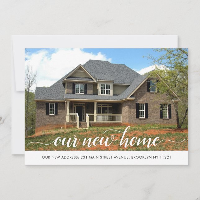 Anúncio Moderna nossa nova mudança de residência de mudanç (Frente)