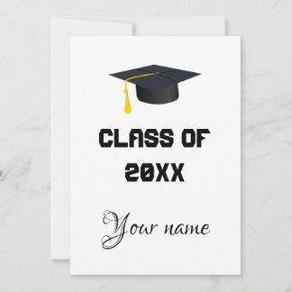 anúncio moderno da graduação minimalista