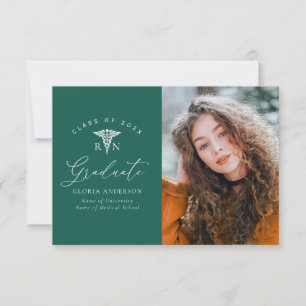 anúncio moderno de formação em enfermagem verde