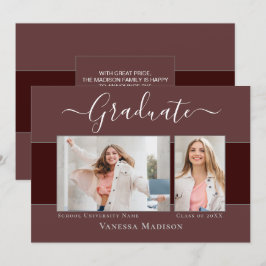 Anúncio Moderno | Licenciatura em Foto Elegante Dusty Rosa
