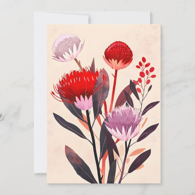 Anúncio Moderno Minimalista Boho Floral Botânico (Frente)
