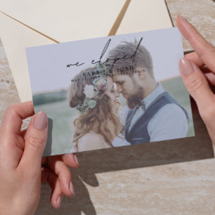 Anúncio Moderno Minimalista Nós Elogiamos Casamento Fotogr