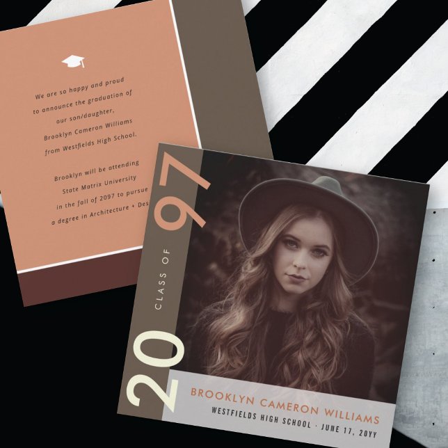 Anúncio Mondrian Color Blocks Formando Graduação de Fotos  (Criador carregado)