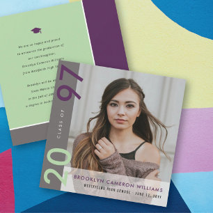 Anúncio Mondrian Color Blocks Formando Graduação de Fotos