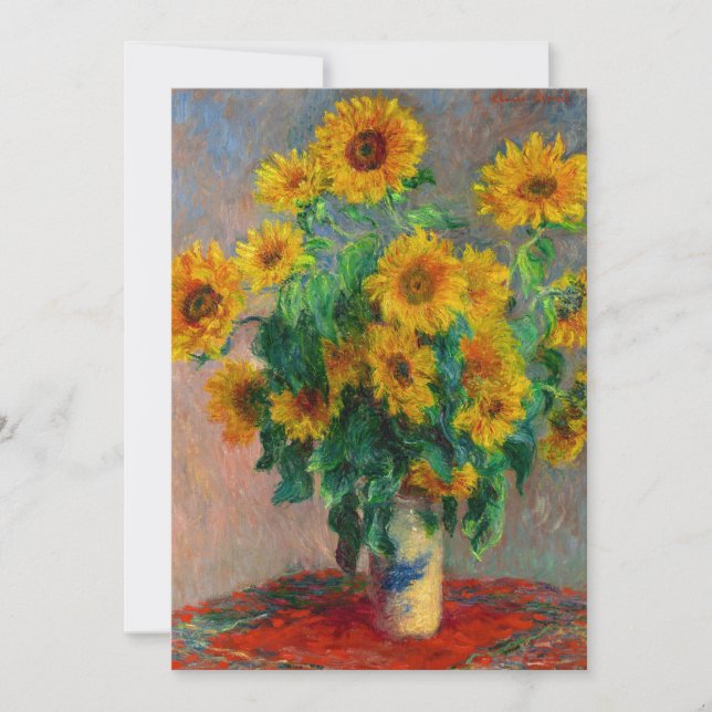 Anúncio Monet Sunflower (Frente)