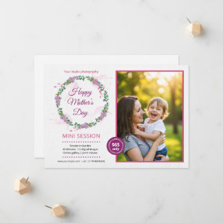 Anúncio Mother's day mini session template