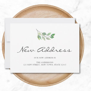 Anúncio Móvel de Novo Endereço Minimalista