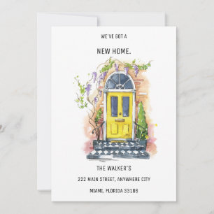 Anúncio Móvel de Porta Amarela Minimalista