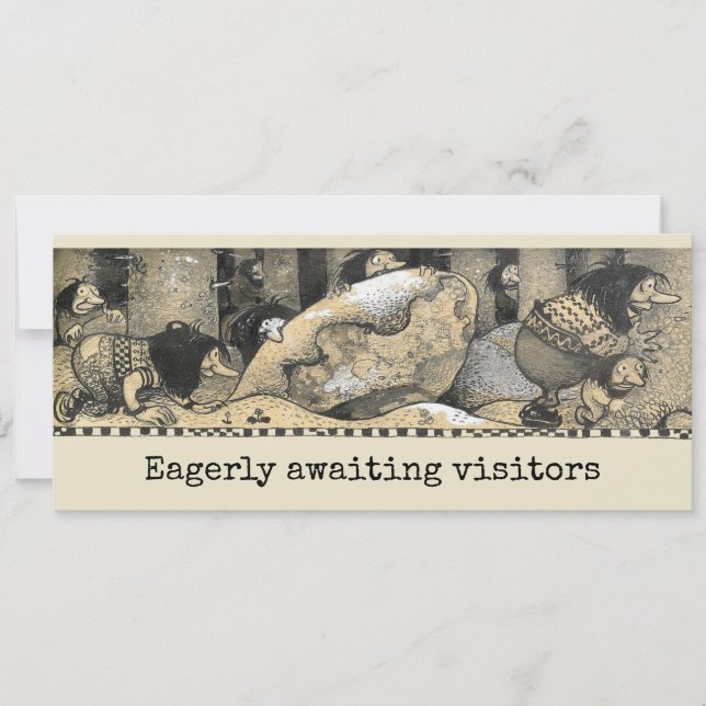 Anúncio Movendo o interior Engraçado Troll John Bauer CC12 (Frente)