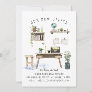 Anúncio movente do escritório novo