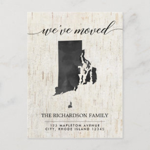 Anúncio movente, Rhode - estado de ilha rústico