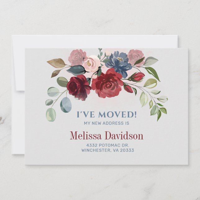 Anúncio Movi a Borgonha Floral Botânica (Frente)