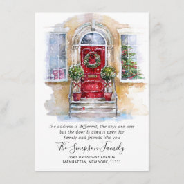 Anúncio Movimentação da Porta de Natal com Aquarela