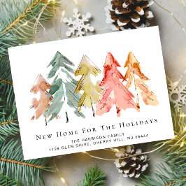 Anúncio Movimentação de Aquarela da Floresta de Pinheiros 