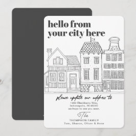 Anúncio Movimentação de Cidade de Destino Moderno