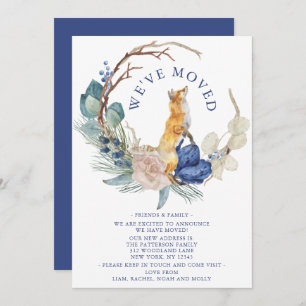 Anúncio Movimentamos a Floresta Cura Fox Watercolor Floral