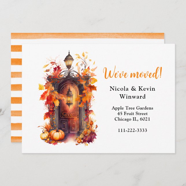 Anúncio Movimentamos a Porta de Bombeiros de outono (Frente/Verso)