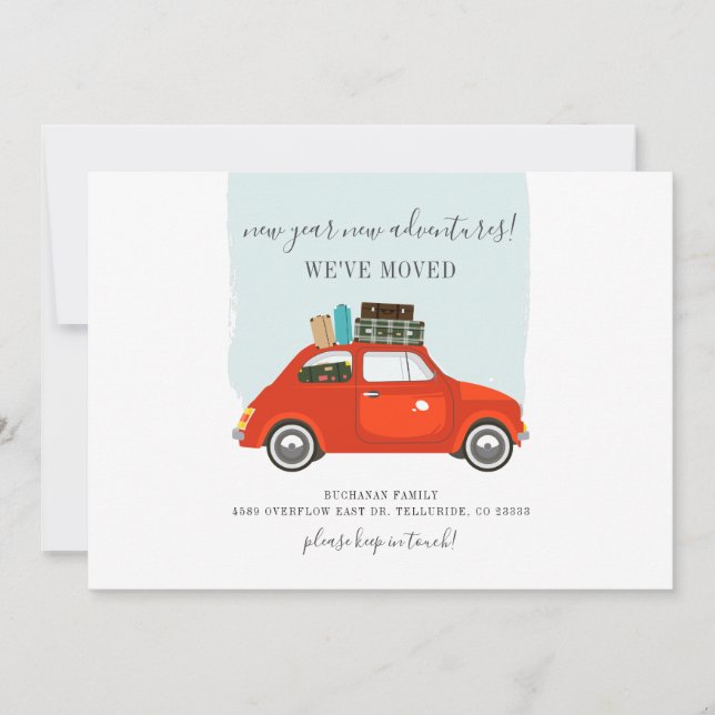 Anúncio Movimentamos Aventuras de Ano Novo do Carro Vermel (Frente)