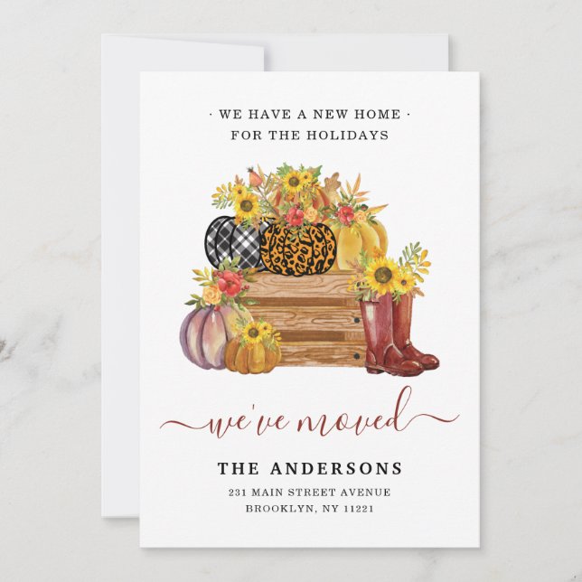 Anúncio Movimentamos Floral Pumpkins Caindo Girassol (Frente)