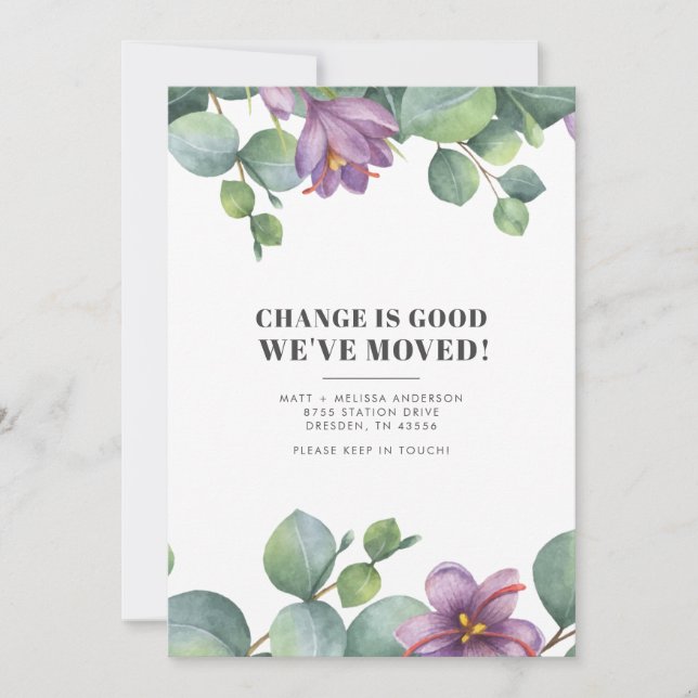 Anúncio Movimentamos Novo Endereço Eucalyptus Greenery em  (Frente)