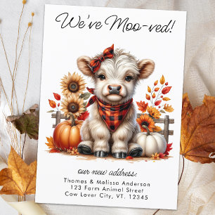 Anúncio Movimentamos o Autumn Highland Cow Novo Endereço e