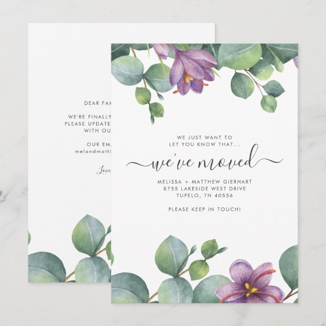 Anúncio Movimentamos o Eucalyptus Foliage (Frente/Verso)