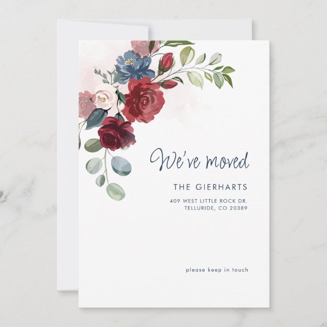 Anúncio Movimentamos o movimento floral elegante (Frente)